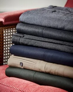 Flannel Trousers - Grey Herringbone -Joseph Turner Shop d43036fb mens cavalry twill trousers stack