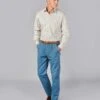 Pleated Front Chinos - Blue -Joseph Turner Shop f632fe78 mens blue pleat front chinos mrchinblu 1